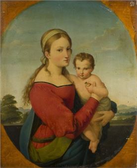 MARIA MIT DEM CHRISTUSKIND. 1824 - Nazarene School, 19th Century