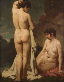 DIE BADENDEN, 1906 - Hungarian School, 20th Century