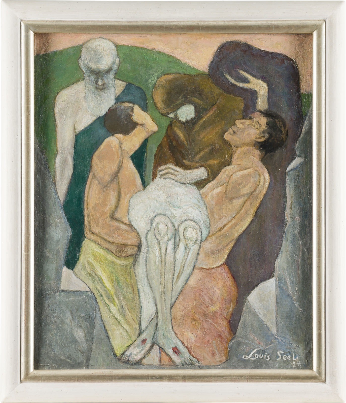 Artwork by Louis Seel, ENTOMBMENT, Made of Oil on canvas