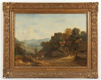 Blick auf Burg Miolans - Claude Pollet