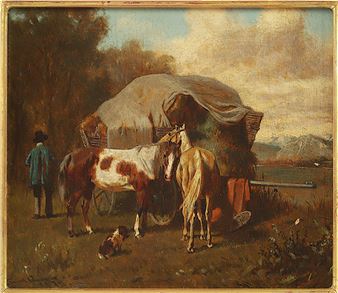 Nach der Heuernte - Franz Quaglio