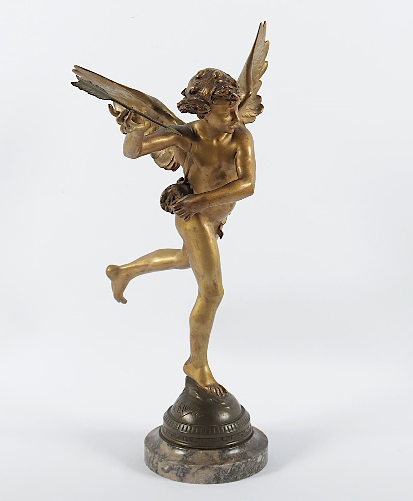 Artwork by Adolphe Itasse, Amor vainqueur - Siegreiche Liebe, Made of Bronze
