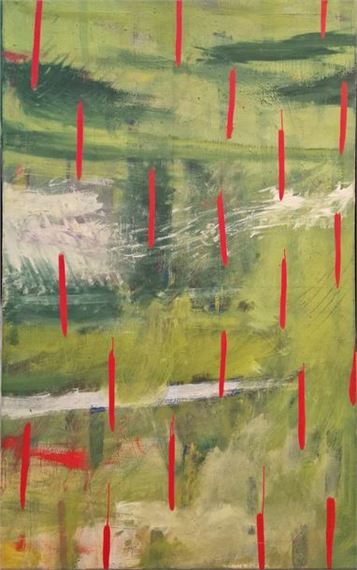 Composition with green background Dyptic - Iordanis Roumeliotis