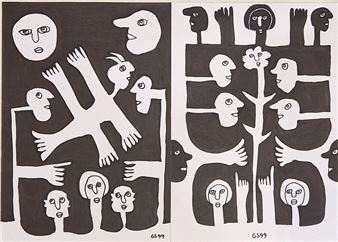 Compositions with figures - Gérard Sendrey