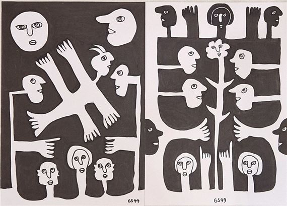 Compositions with figures - Gérard Sendrey