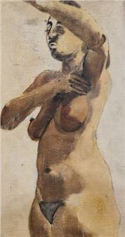 Female nude - Elisabeth Dujarric de la Rivière