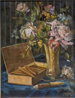still life with cigars - Louis Pivot