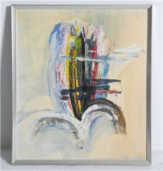 DANISH ABSTRACT O/B PAINTING - Peter Brinberg