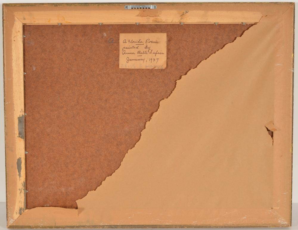 Artwork by Anna Belle Safier, A Florida Poem, Made of Oil On Board