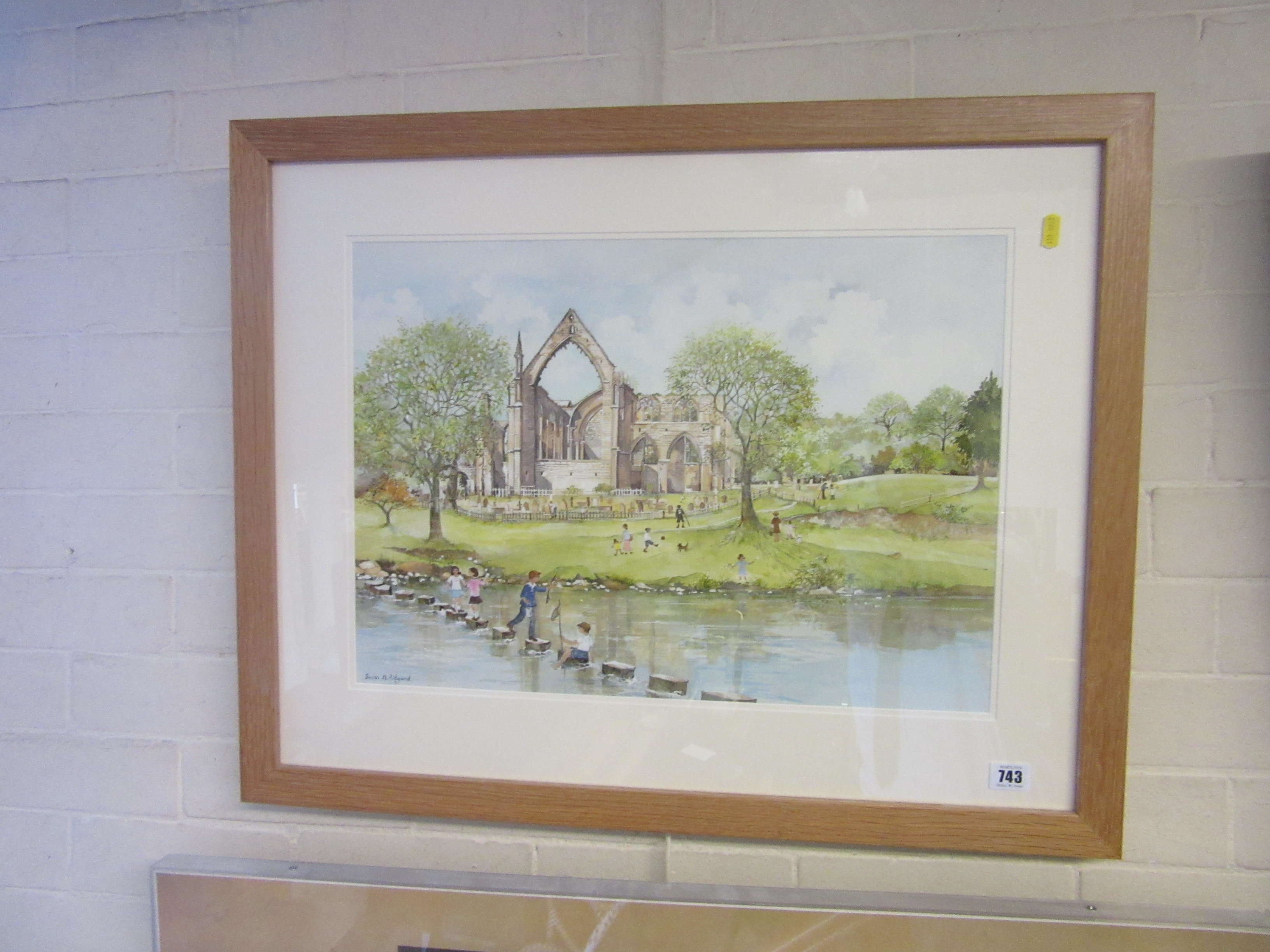 Susan M Ridyard | WATERCOLOUR OF BOLTON ABBEY BY SUSAN M RIDYARD ...