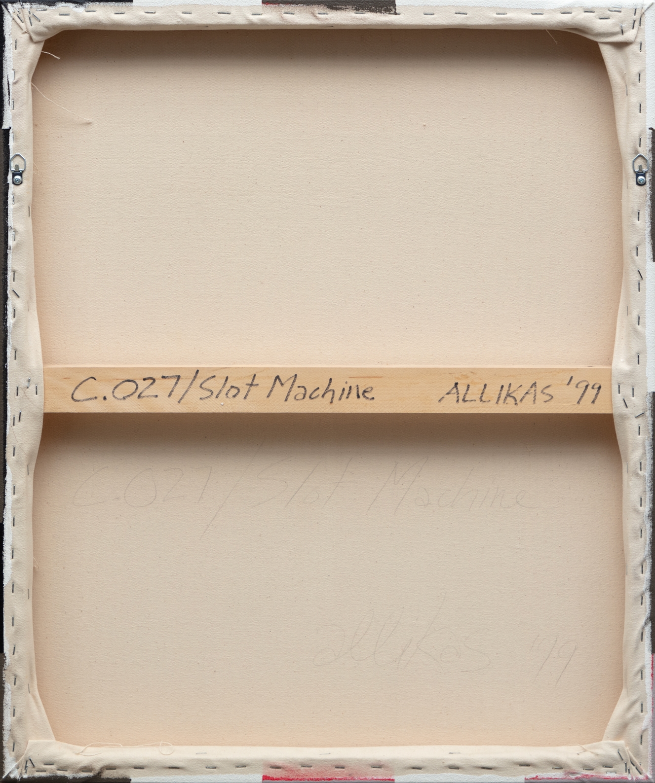 Artwork by Barry Alikas, C.027/Slot Machine, Made of Acrylic on canvas