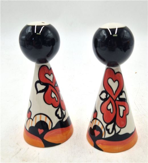 CONICAL ORB CRUET SET IN THE VALENTINE DRIVE DESIGN