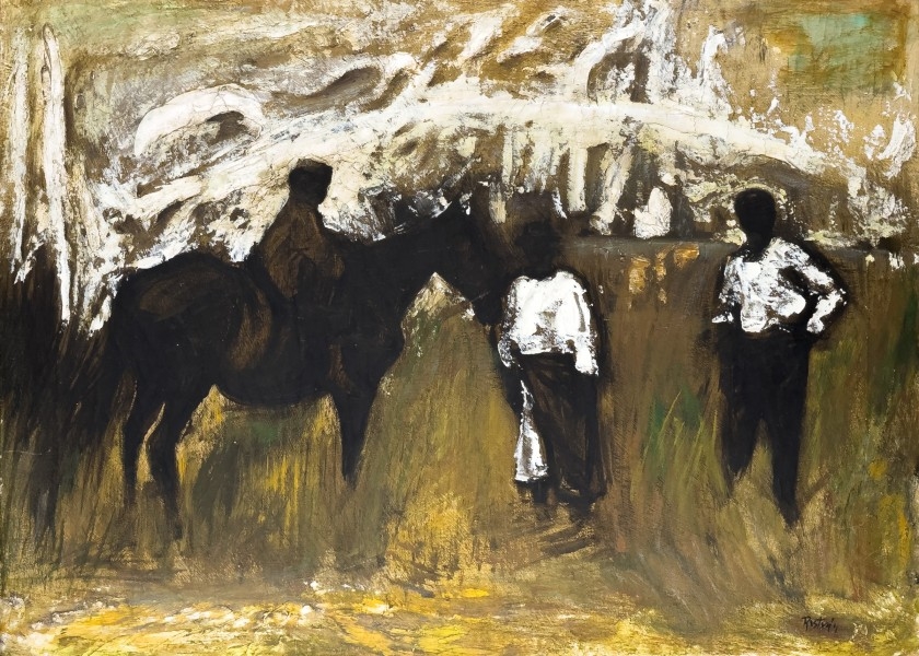 Artwork by István Rácz Szalacsi, Quo Vadis Domine, Made of canvas