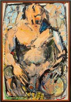 Seated Nude Man - Judith Barcroft