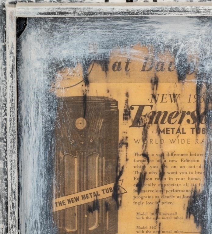 Artwork by Bill Clark, Found Object Assemblage on Board, Made of Found Object Assemblage on Board