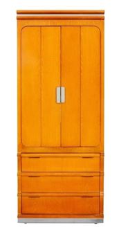 Jay Spectre for Century Oak and Chrome Media Cabinet - Jay Spectre