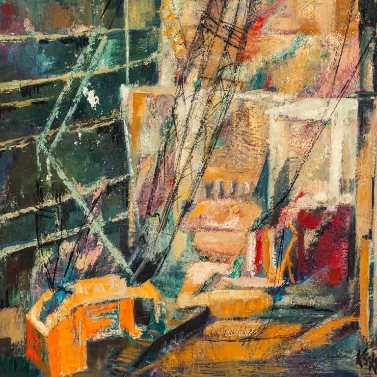 Artwork by Katherine S. Kirkman, Urban Renewal, Made of Oil on Masonite