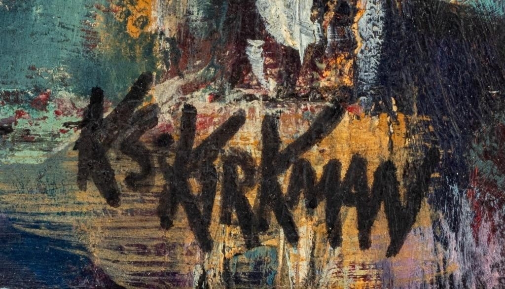 Artwork by Katherine S. Kirkman, Urban Renewal, Made of Oil on Masonite