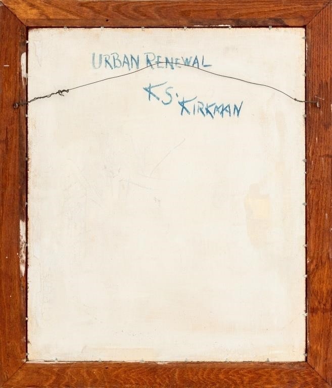 Artwork by Katherine S. Kirkman, Urban Renewal, Made of Oil on Masonite