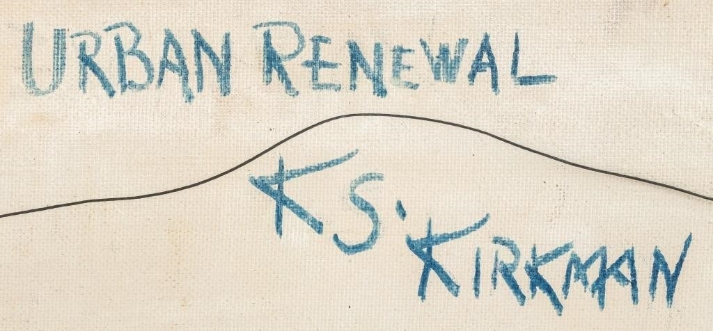 Artwork by Katherine S. Kirkman, Urban Renewal, Made of Oil on Masonite