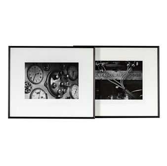 Two Black and White Car Photographs - Michael Furman