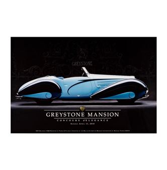 Greystone Mansion Concours d'Elegance Poster - Michael Furman