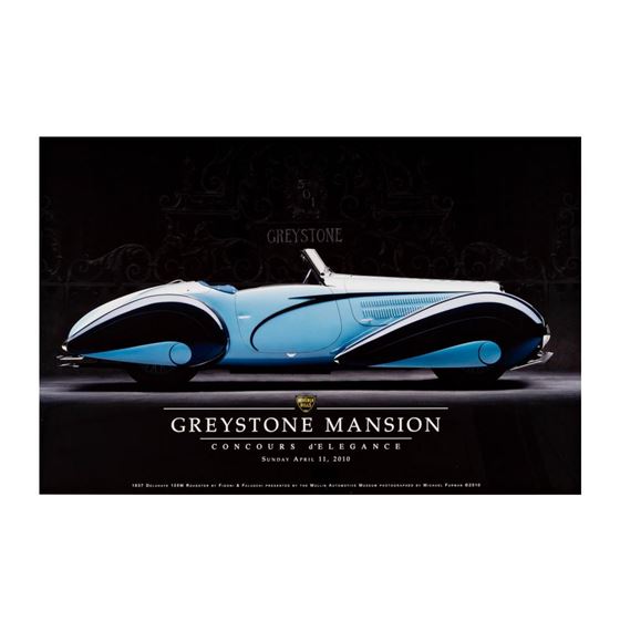 Greystone Mansion Concours d'Elegance Poster - Michael Furman