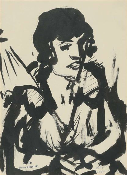 Portret van een jonge vrouw - Johan Dijkstra