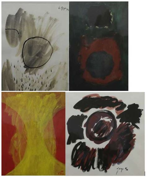 I. 'The opinion', II. Zonder titel; III. 'The earth to be'; IV. 'Matahari - Sun' - Herly Gaya