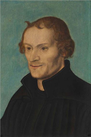 HEAD AND SHOULDER PORTRAIT OF PHILIP MELANCHON - Lucas Cranach the Younger