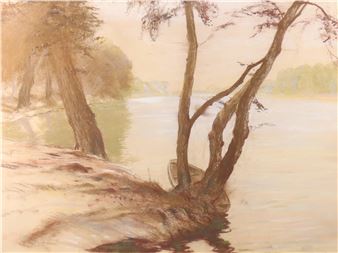 Boot am Flußufer - Anton Filkuka