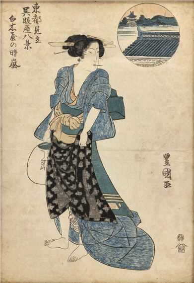 Shirokiya no Seiran by Utagawa Toyokuni, ca. 1810er