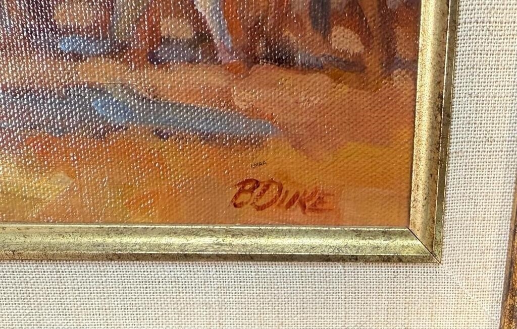 Artwork by Beth Duke, COWBOY HERDING, Made of Acrylic On Canvas