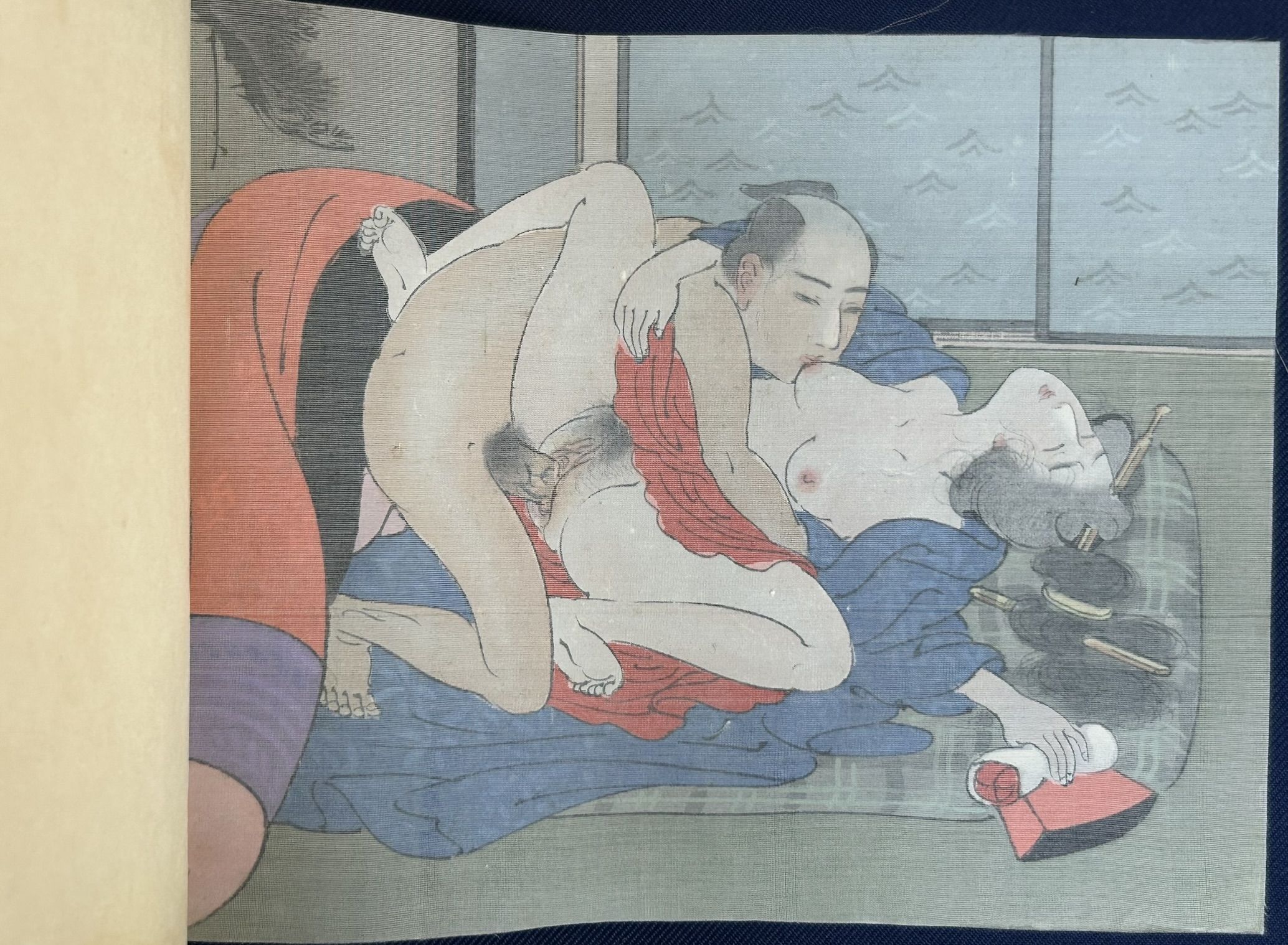 Artwork by Terasaki Kogyo, A Group of Four Japanese Prints of Shunga (Erotic print, Made of Woodblock Print