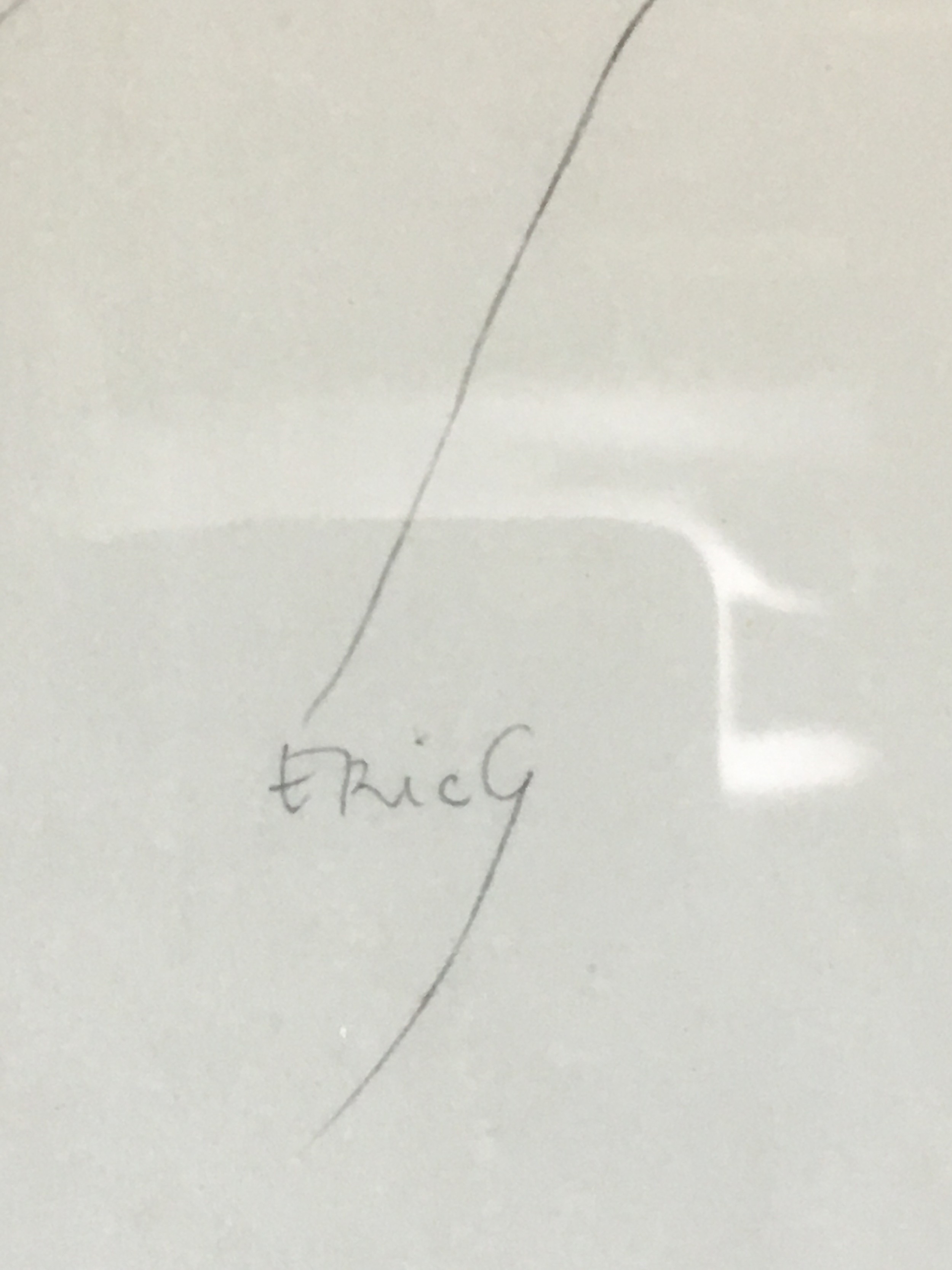 Artwork by Eric Gill, Portrait of "Fr. John Gray, Made of Collotype Print