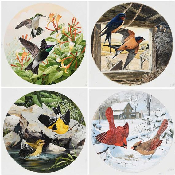 Anthony J. Rudisill | Four Illustrations | MutualArt