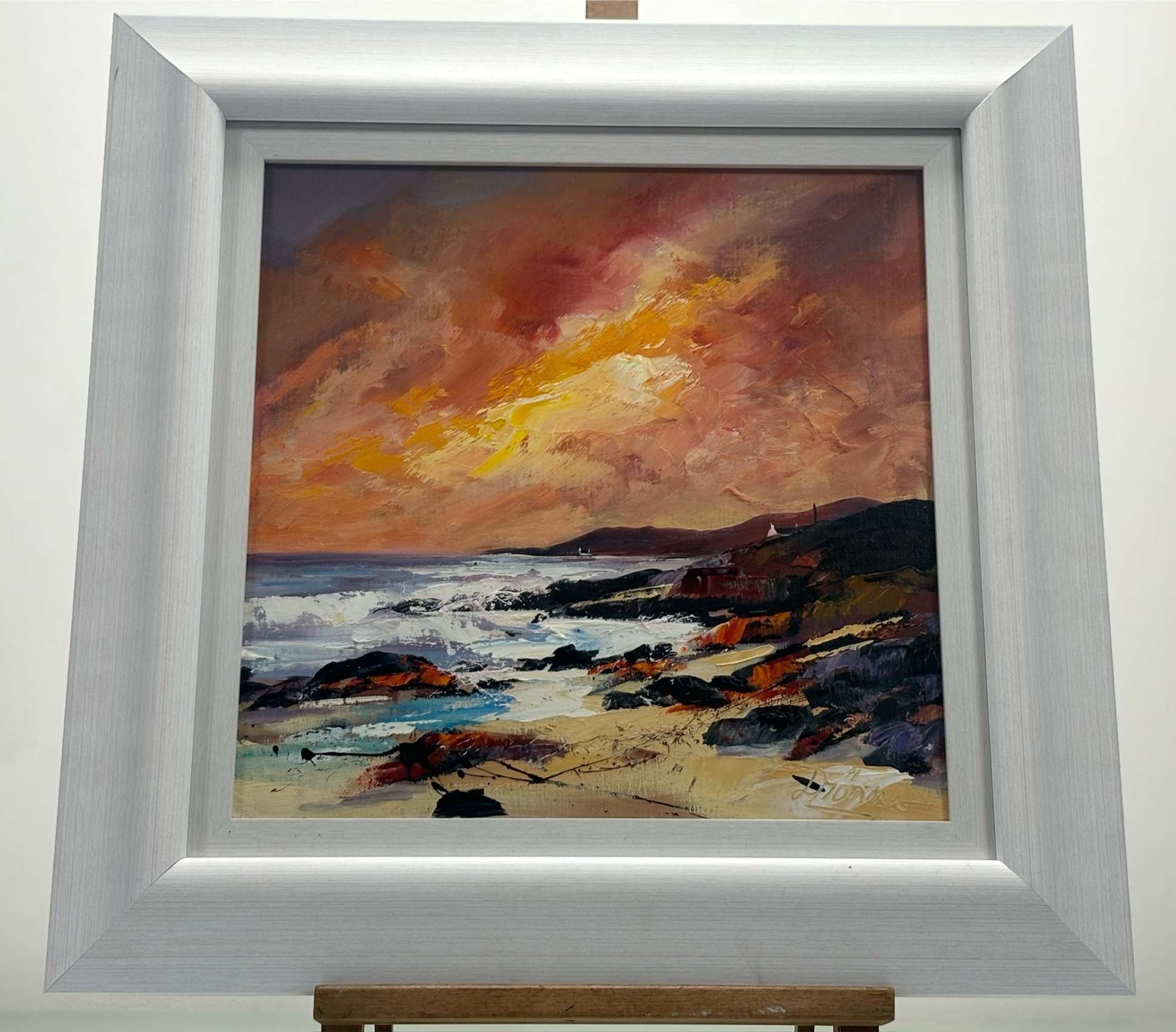 Artwork by Dronma, Salmon Skies, Made of Oil On Canvas