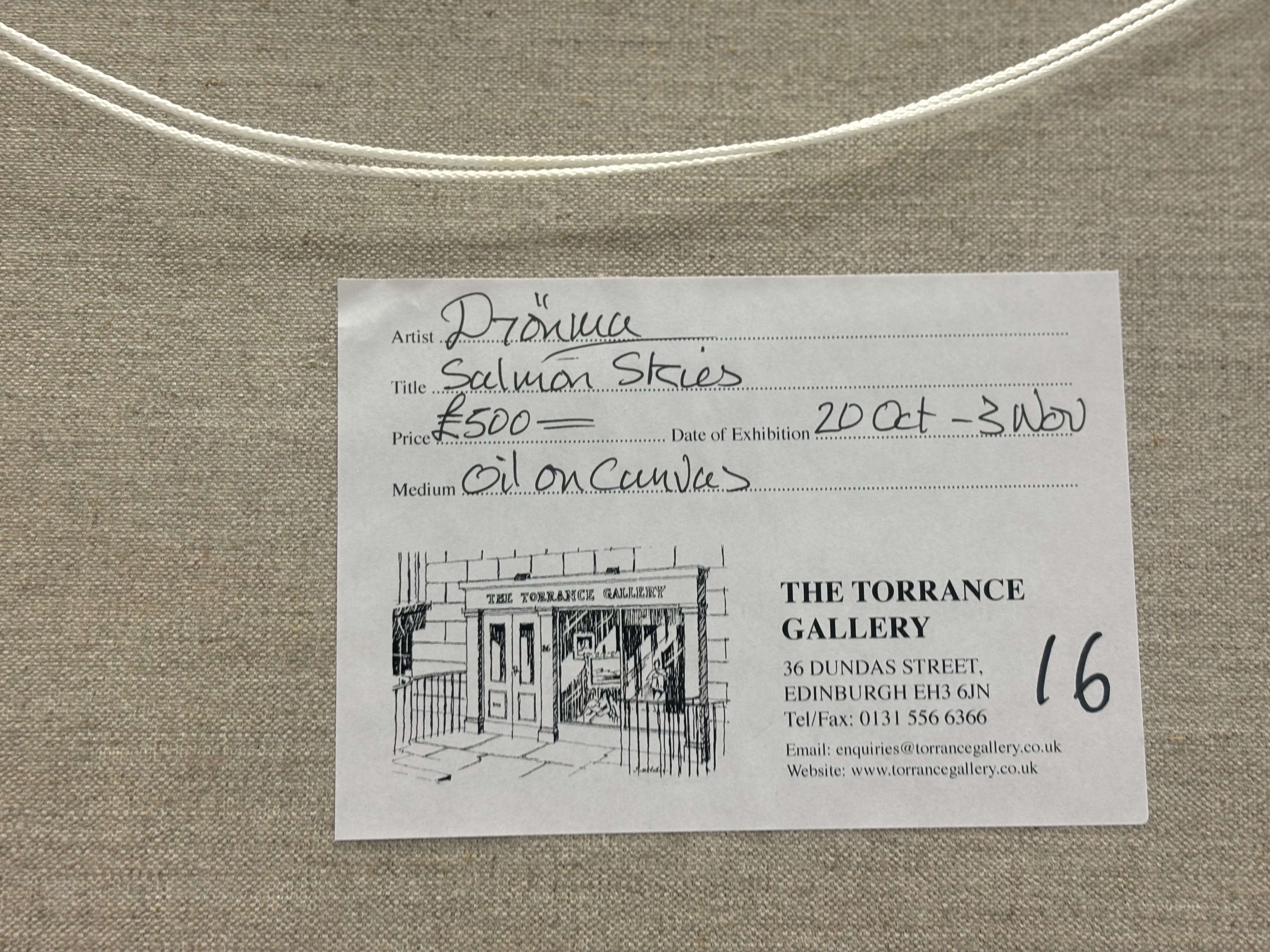 Artwork by Dronma, Salmon Skies, Made of Oil On Canvas