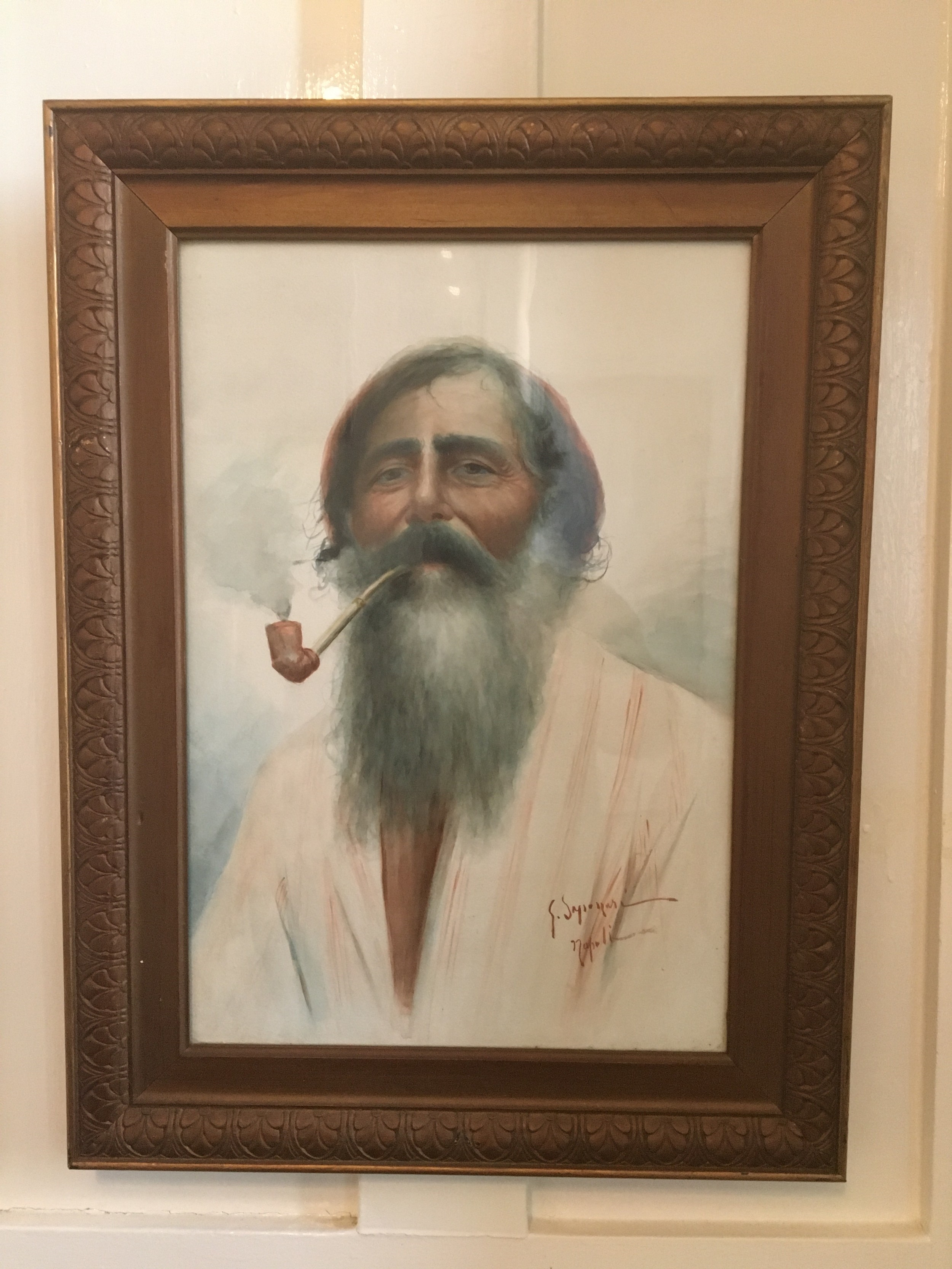 Guiseppe Saponari | Large Watercolour Traditional Neapolitan man (1940 ...