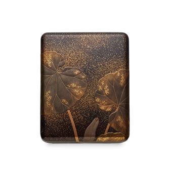 A Black-LacquerTebako(Box for Personal Accessories) - Furuhashi Shōgetsu