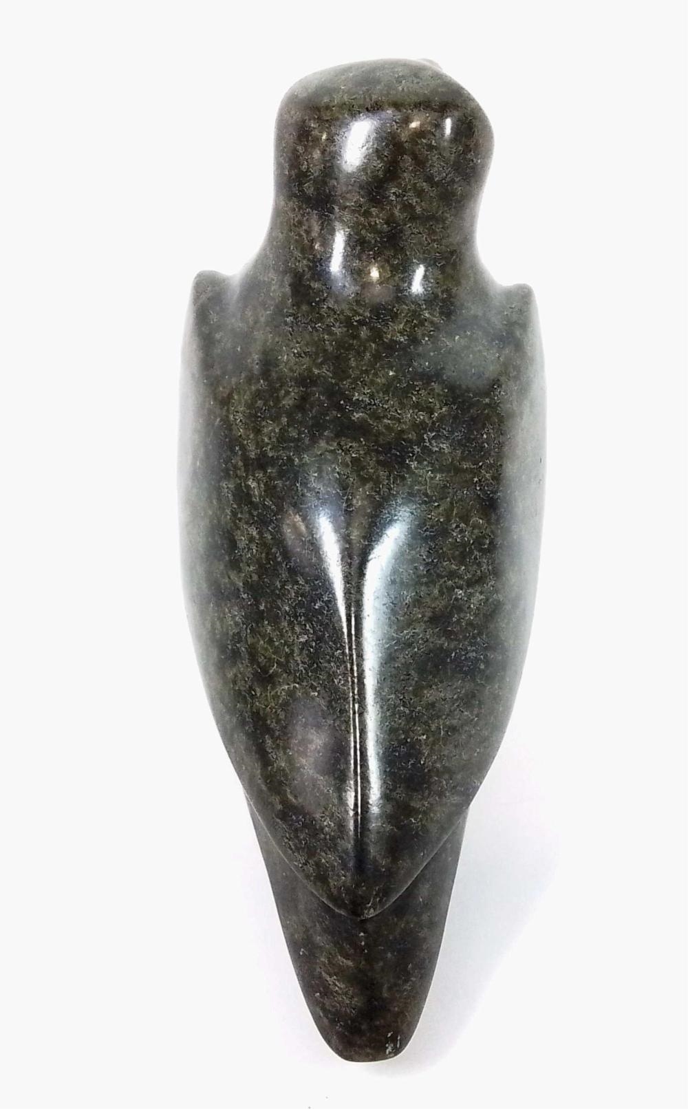 Seepee Ipellie | Large Alaskan Inuit Stone Owl Sculpture | MutualArt