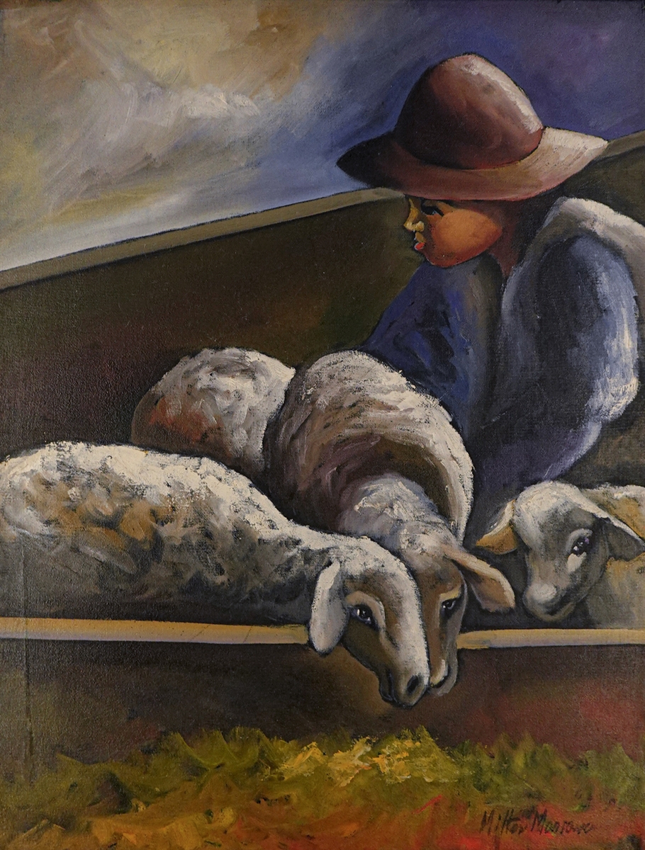 Artwork by Milton Mariano da Silva, Carneiros, Made of oil on canvas