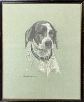 SWEET 1940'S CONNIE BUNNELL SIGNED DRAWING - Connie Bunnell