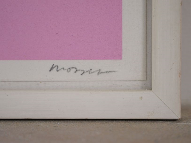 Artwork by Olivier Mosset, EXIT, Made of Color Serigraph On Arches Paper