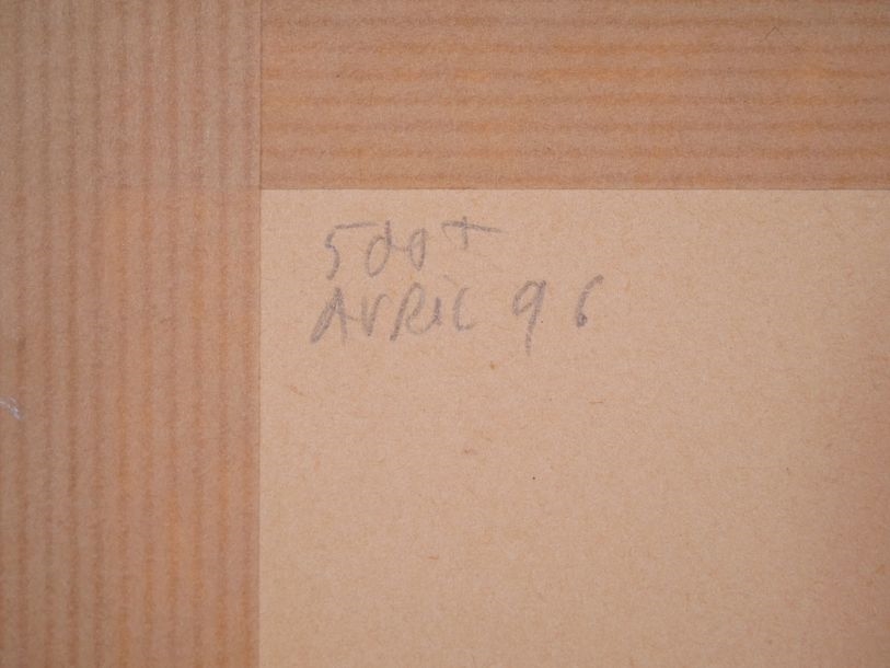 Artwork by Olivier Mosset, EXIT, Made of Color Serigraph On Arches Paper