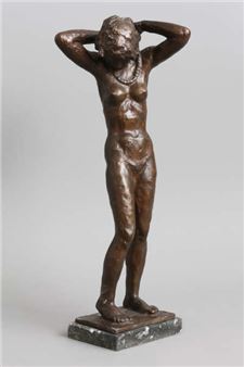 Stehender weiblicher Akt mit Halskette - Dorothea von Philipsborn