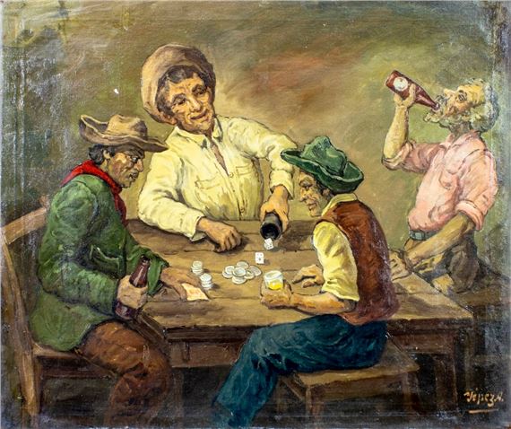Dice Players by José Yépez Arteaga