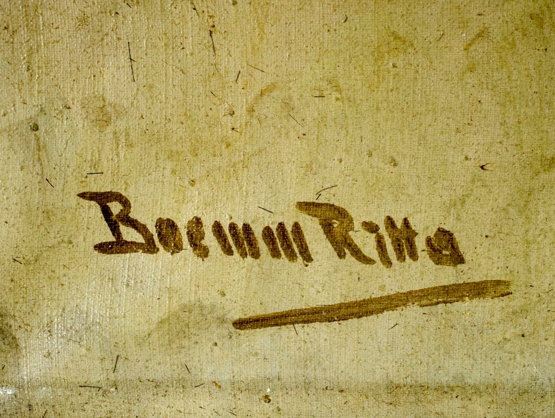 Artwork by Ritta Boemm, Two Dolls, Made of Oil On Canvas