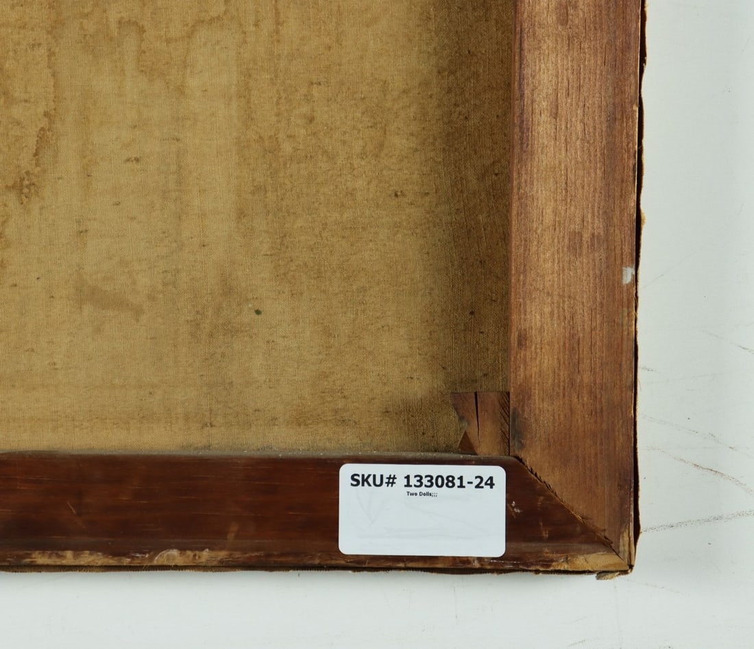 Artwork by Ritta Boemm, Two Dolls, Made of Oil On Canvas