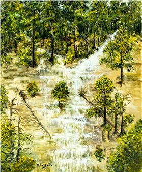 Forest Waterfall Landscape - Mary A. Gazzetta